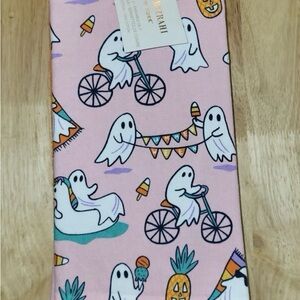 Isaac Mizrahi Pink Ghost Summerween Kitchen Towels Halloween